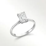 2 Karat Lab Diamond Emerald Kesim Yüzük · Tektaş