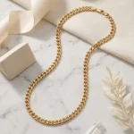 14 Ayar Altın 6.25 mm Gurmet Light Yassı İçi Boş Zincir Kolye