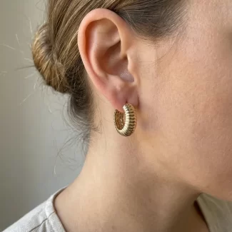 İçi Boş Füzyon Halka Küpe Modeli