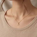 14 Ayar Altın Kova Burcu Kolye