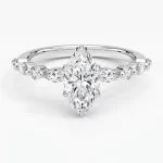 1,50 Karat Lab Diamond Markiz Kesim Yüzük