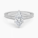 2,50 Karat Lab Diamond Markiz Kesim Yüzük