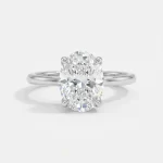1,50 Karat Lab Diamond Oval Kesim Yüzük