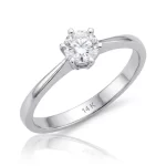 1 Karat Lab Diamond Yuvarlak Kesim Yüzük · 6 Tırnaklı Tektaş