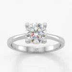 2,50 Karat Lab Diamond Yuvarlak Kesim Yüzük · Takoz Tırnaklı Tektaş